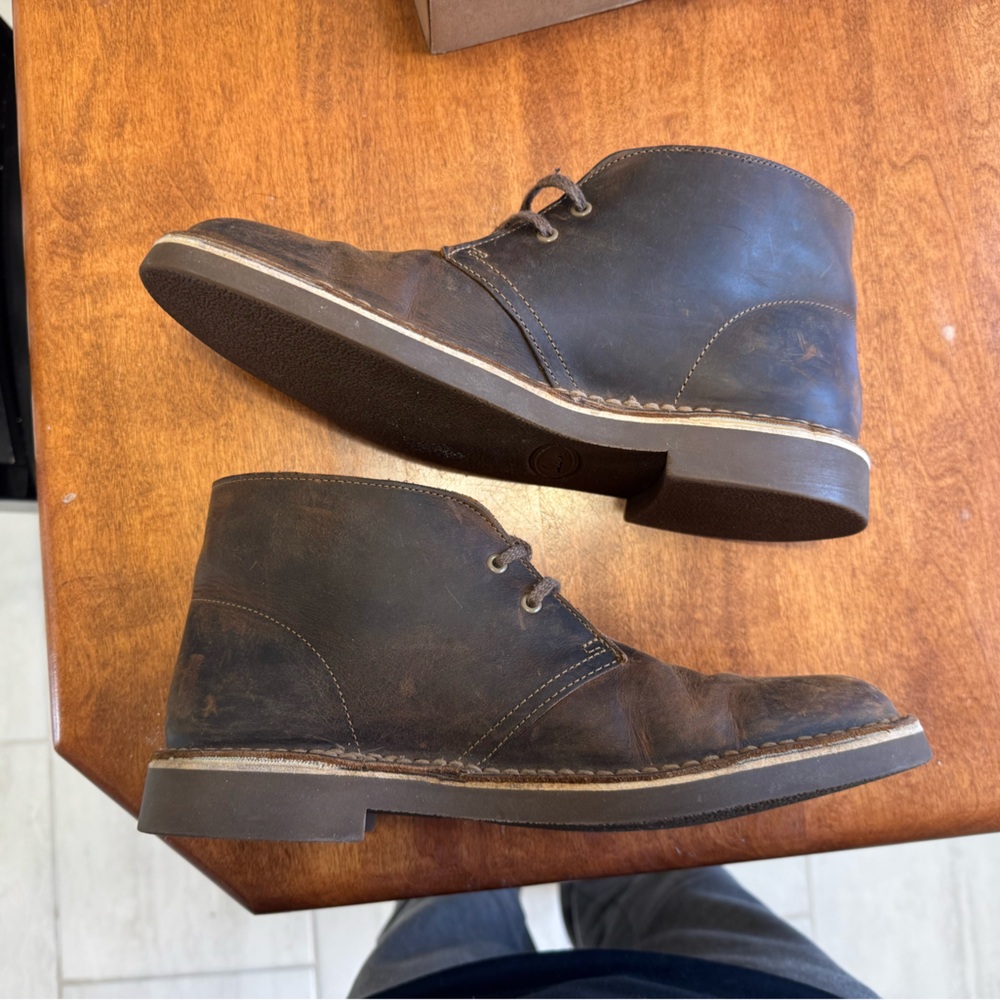 Clark Bushacre 2 Beeswax Leather Mens size 7.5
